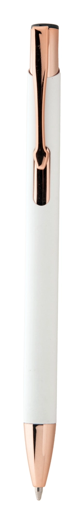 Stylo à bille en aluminium recyclé avec finition caoutchoutée personnalisable