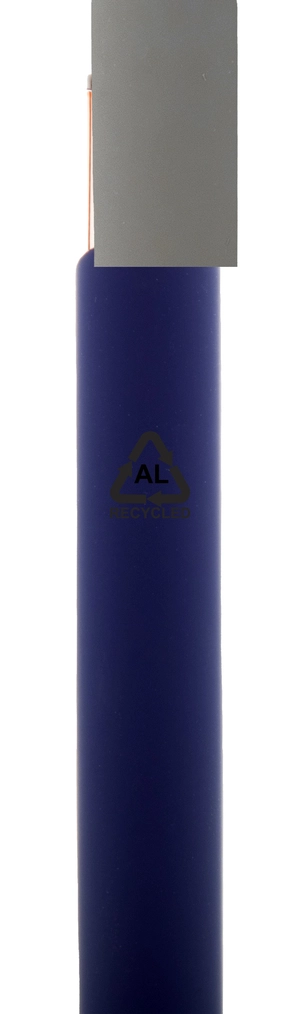 Stylo à bille en aluminium recyclé avec finition caoutchoutée personnalisable