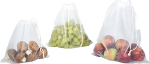 Ensemble de 3 filets à légumes en matière recyclée personnalisable
