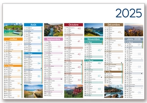 Calendrier Publicitaire Grand Format Recto Verso - Horizontal personnalisable