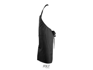 Tablier long avec poches en polyester et coton personnalisable