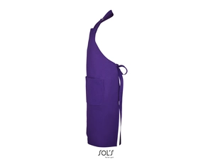 Tablier long avec poches en polyester et coton personnalisable
