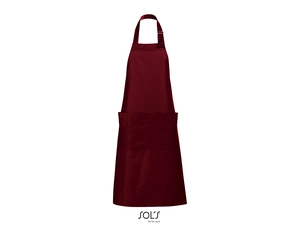 Tablier long avec poches en polyester et coton personnalisable
