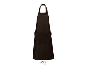 Tablier long avec poches en polyester et coton personnalisable