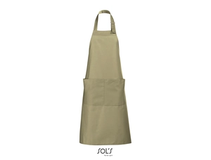Tablier long avec poches en polyester et coton personnalisable