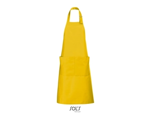 Tablier long avec poches en polyester et coton personnalisable