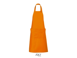 Tablier long avec poches en polyester et coton personnalisable