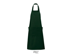 Tablier long avec poches en polyester et coton personnalisable