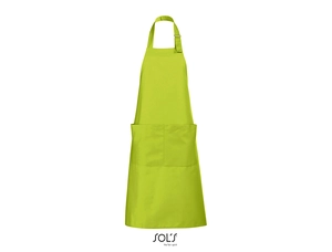 Tablier long avec poches en polyester et coton personnalisable