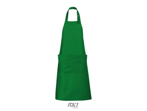 Tablier long avec poches en polyester et coton personnalisable