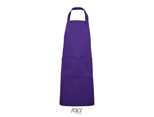 Tablier long avec poches en polyester et coton personnalisable