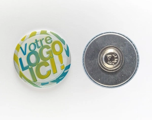 Badge attache magnétique - Diamètre 38mm - Made in France