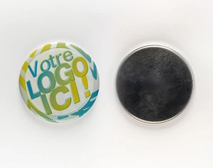 Badge Magnet Puissant en Néodyme - Diamètre 45mm - Made in France