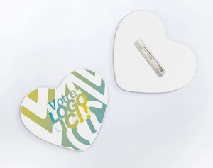 Badge Textile 100% personnalisable avec forme sur-mesure personnalisable