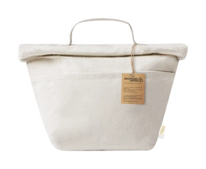 Sac isotherme en coton recyclé - fermeture velcro et intérieur en PEVA personnalisable