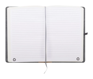 Carnet de notes A5 en RPET et liège - 80 feuilles lignées en papier recyclé personnalisable