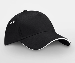 Casquette 5 panneaux bicolore - Taille réglable Rip-Strip® personnalisable