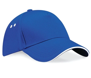 Casquette 5 panneaux bicolore - Taille réglable Rip-Strip® personnalisable