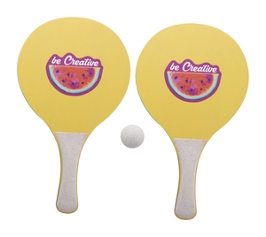 Jeu tennis de plage personnalisé - fabrication Europe personnalisable