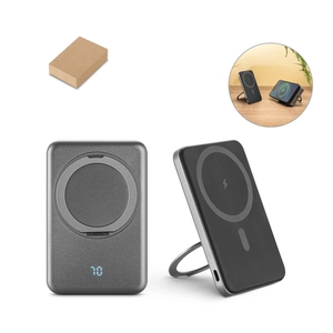 Batterie nomade magnétique de 5 000 mAh avec chargeur sans fil ultrarapide de 15 W