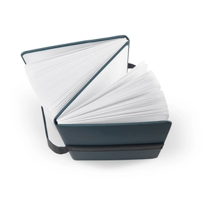 Bloc-notes A5 en PU (50% recyclé) avec deux blocs : pages lignées et pages non lignées personnalisable