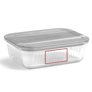 Boîte repas 1L en verre borosilicate personnalisable