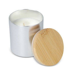 Bougie végétale parfumée avec pot en aluminium recyclé personnalisable