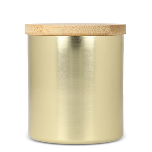 Bougie végétale parfumée avec pot en aluminium recyclé personnalisable