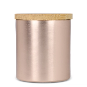 Bougie végétale parfumée avec pot en aluminium recyclé personnalisable