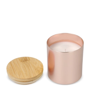 Bougie végétale parfumée avec pot en aluminium recyclé personnalisable
