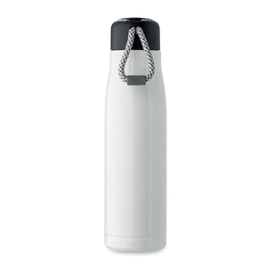 Bouteille à double paroi en acier inoxydable recyclé avec poignée 500ml personnalisable