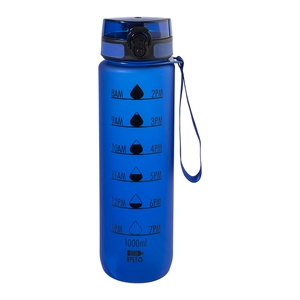 Bouteille avec graduation en RPET - 1 litre personnalisable