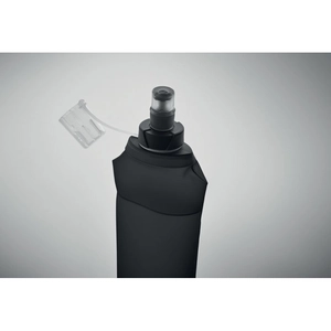 Bouteille d'eau pliable en TPU avec valve à pincer personnalisable