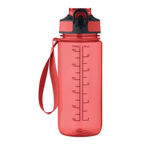Bouteille de sport motivante en RPET avec paille intégrée personnalisable