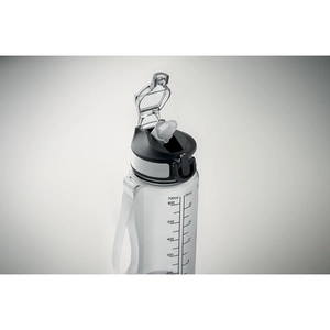 Bouteille de sport motivante en RPET avec paille intégrée personnalisable