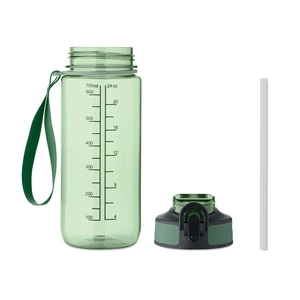 Bouteille de sport motivante en RPET avec paille intégrée personnalisable