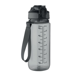Bouteille de sport motivante en RPET avec paille intégrée personnalisable