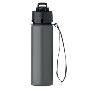 Bouteille de sport pliable en silicone avec couvercle en PP personnalisable
