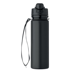 Bouteille de sport pliable en silicone avec couvercle en PP personnalisable