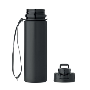 Bouteille de sport pliable en silicone avec couvercle en PP personnalisable