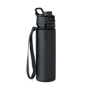 Bouteille de sport pliable en silicone avec couvercle en PP personnalisable
