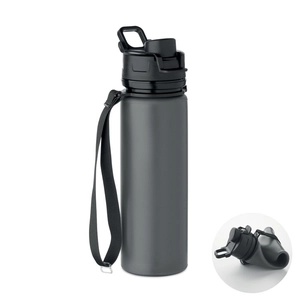 Bouteille de sport pliable en silicone avec couvercle en PP personnalisable