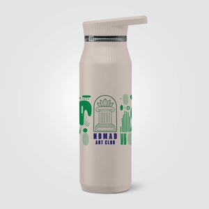 Bouteille en acier inoxydable avec double couvercle et poignée - 750 ml personnalisable
