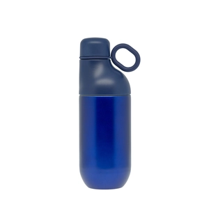 Bouteille et gobelet 2 en 1 (500 ml / 370 ml) Double paroi en acier inoxydable recyclé et ABS personnalisable