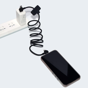 Câble magnétique 100W avec transfert de données rapide 4 en 1  noir personnalisable