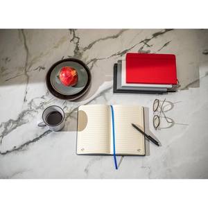 Cahier A5 à couverture rigide avec pages lignées 100% recyclé personnalisable