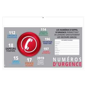 Calendrier bancaire publicitaire 13 mois aromates personnalisable