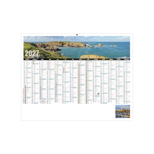 Calendrier bancaire publicitaire bretagne