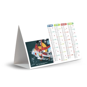 Calendrier chevalet publicitaire de comptoir tryptique Route du rhum