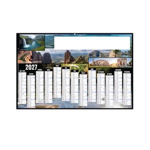 Calendriers bancaires publicitaires thème slow voyage